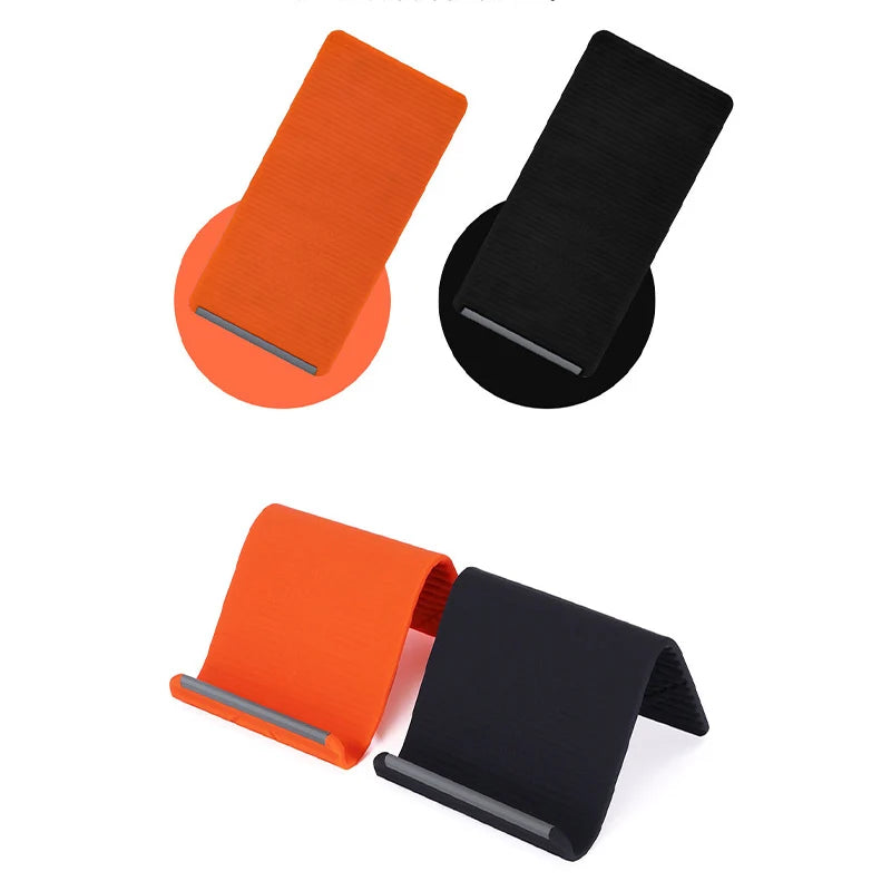 Flexible Silicone Mobile Phone Flat Bracket Universal Folding Portable Lazy Support Multifunctional Desktop Deformation Support