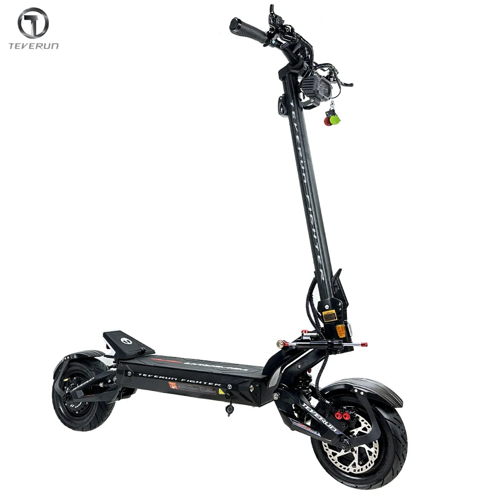 Original Teverun Fighter 11 Plus 35Ah 1600W*2 Motor New TFT 4inch Display With NFC Lock  GPS Find Locate Electric Scooter