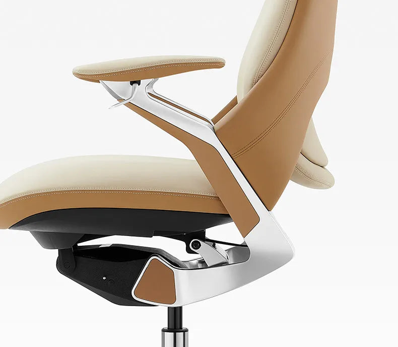 Computer Relaxing Office Chair Ergonomic Mobile Wheels Leather Office Chair Backrest Modern Sillas De Oficina Library Furniture