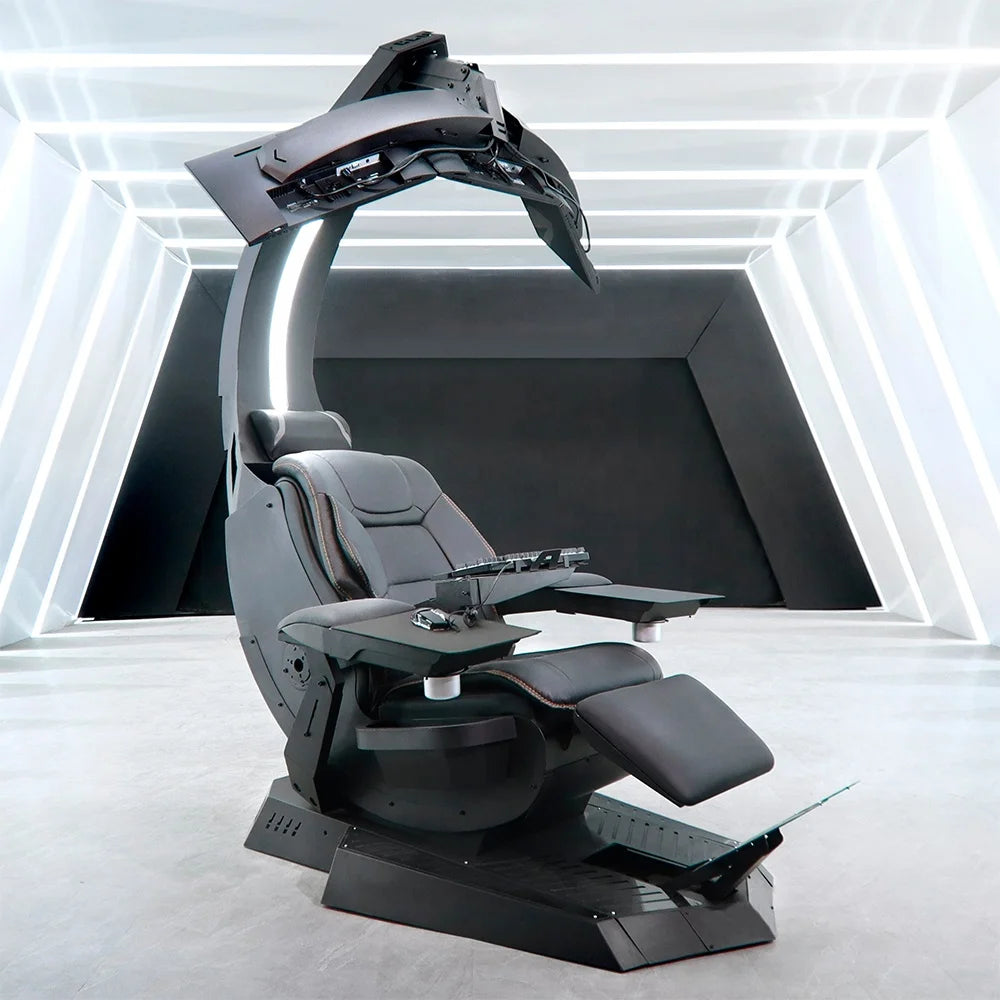 Hot Sale Silla Gamer Workstation zero Gravity Recliner RGB LED Light Speaker predator Scorpion Cockpit Gaming Chair