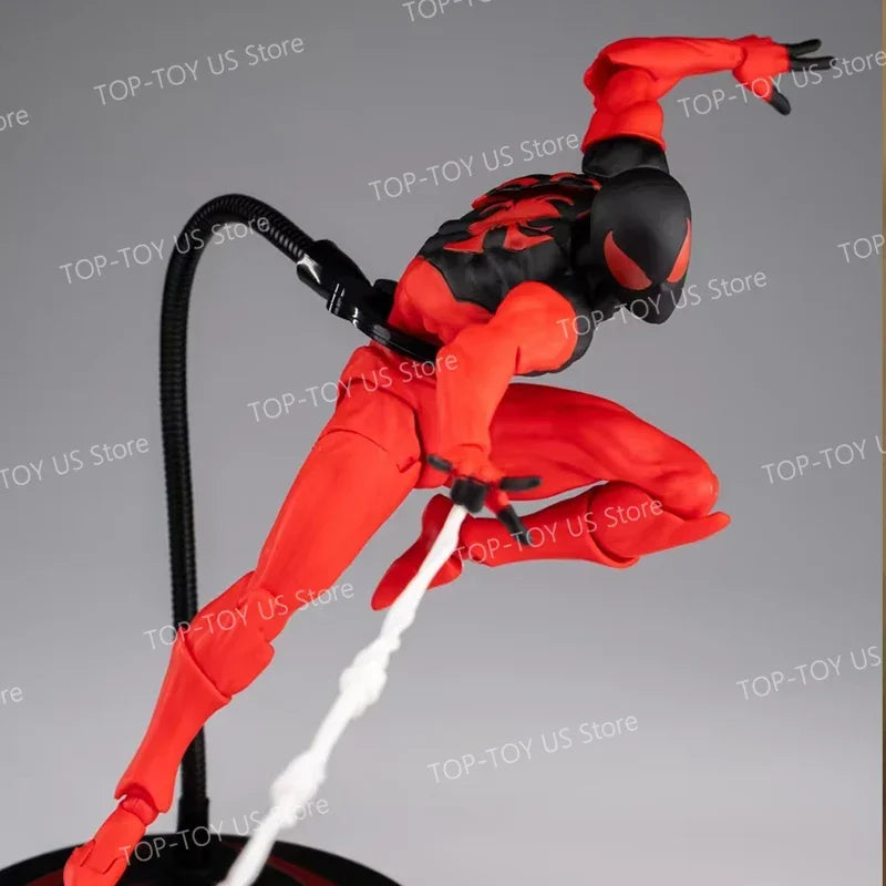 In Stock: Mess Toys Spider-Man Symbiote Suit & Scarlet Spider Anime Action Figures - Collectible Gift Set