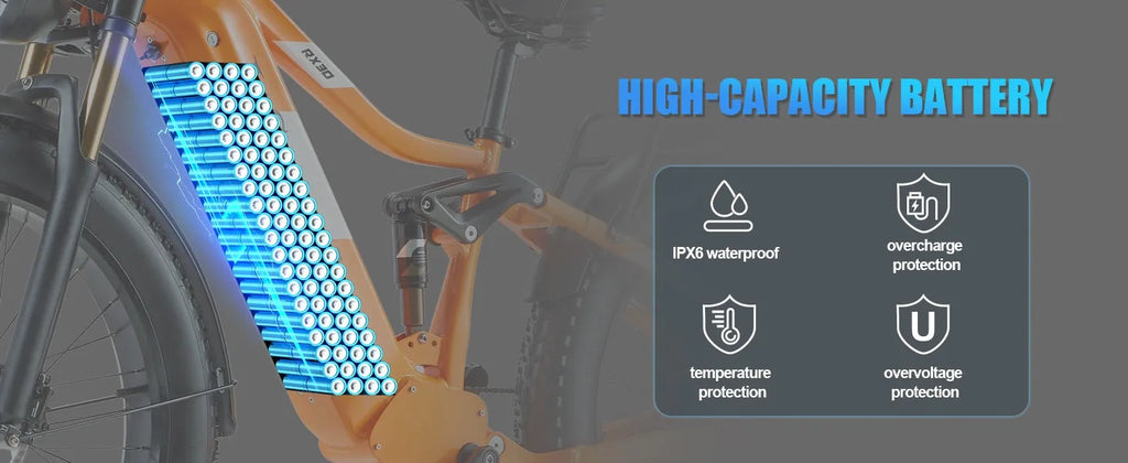 26" Electric Bike 2000W E-Bike For Adults Dual-Motor Bicycle  30mph Fat Tyre