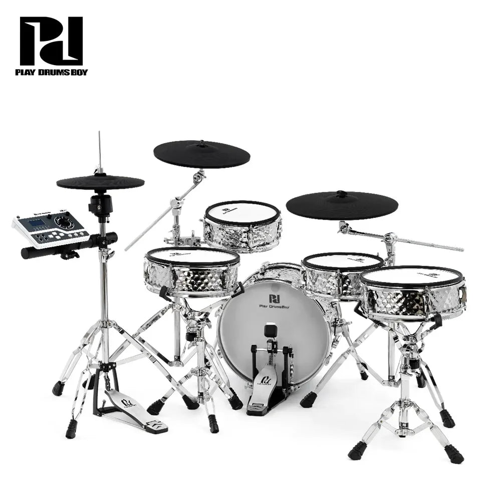 PD Electronic Compact Portable 10/12 Inch Double Layer Metal Mesh Pads OEM Bass Drum For Stage Studio Use Wholesale