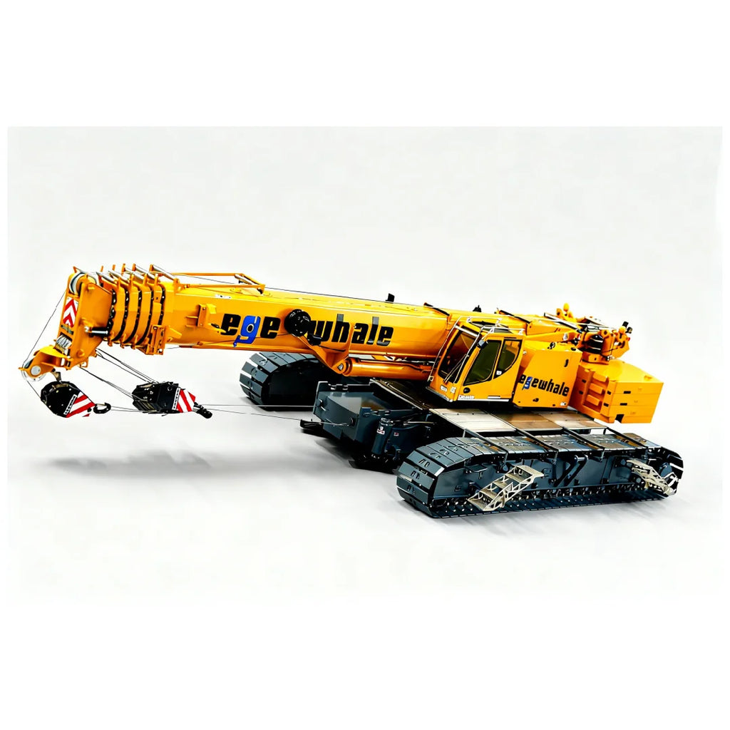 D1220 1:14 Hydraulic Remote Control Telescopic Crawler Crane Heavy Duty RC Cranes Cars Tracked Construction Truck Models