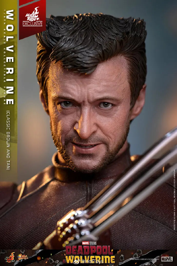 In Stock HotToys MMS831 Wolverine Classic Brown and Tan 1/6 Soldier Figure Animation Action Figure Toy Gift Model Collection