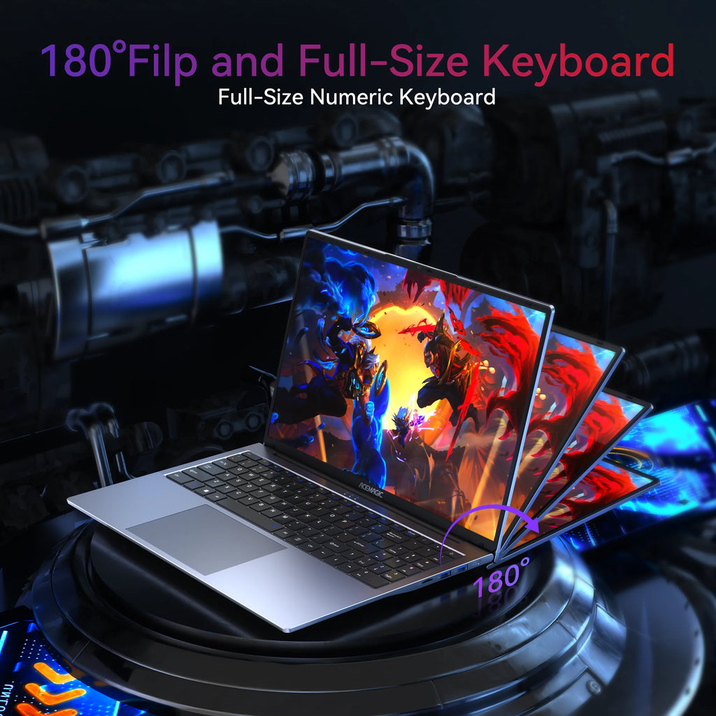 ACEMAGIC AX17Pro Laptop Computer AMD Ryzen 3 4300U Windows Laptop 17.3-in IPS 16GB DDR4 512GB NVMe SSD Numeric Keyboard