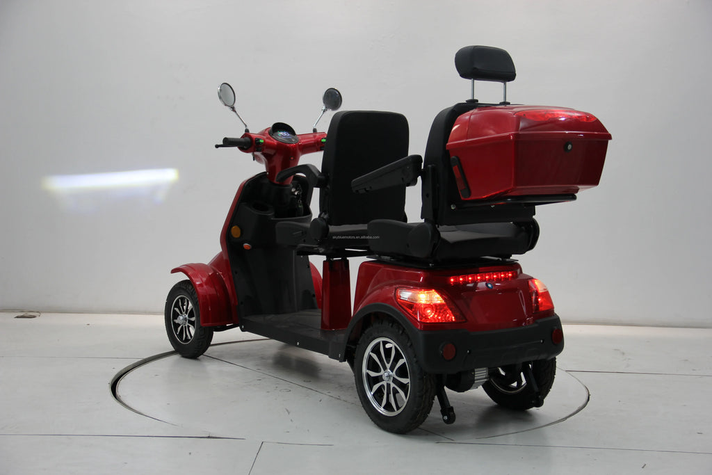 New Den Two Seat Four-Whee Electric Mobility Scooter Travel Together with 60V20AH Lithium Battery for the Eld