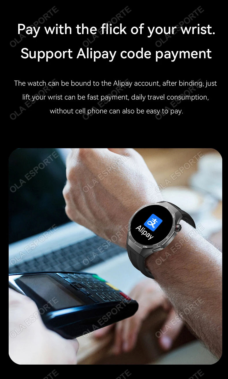2026 New Watch 5 Pro GPS Track Smart Watch Men 360*360 AMOLED Screen NFC BT Call Waterproof Health Monitor Man Smartwatches IOS