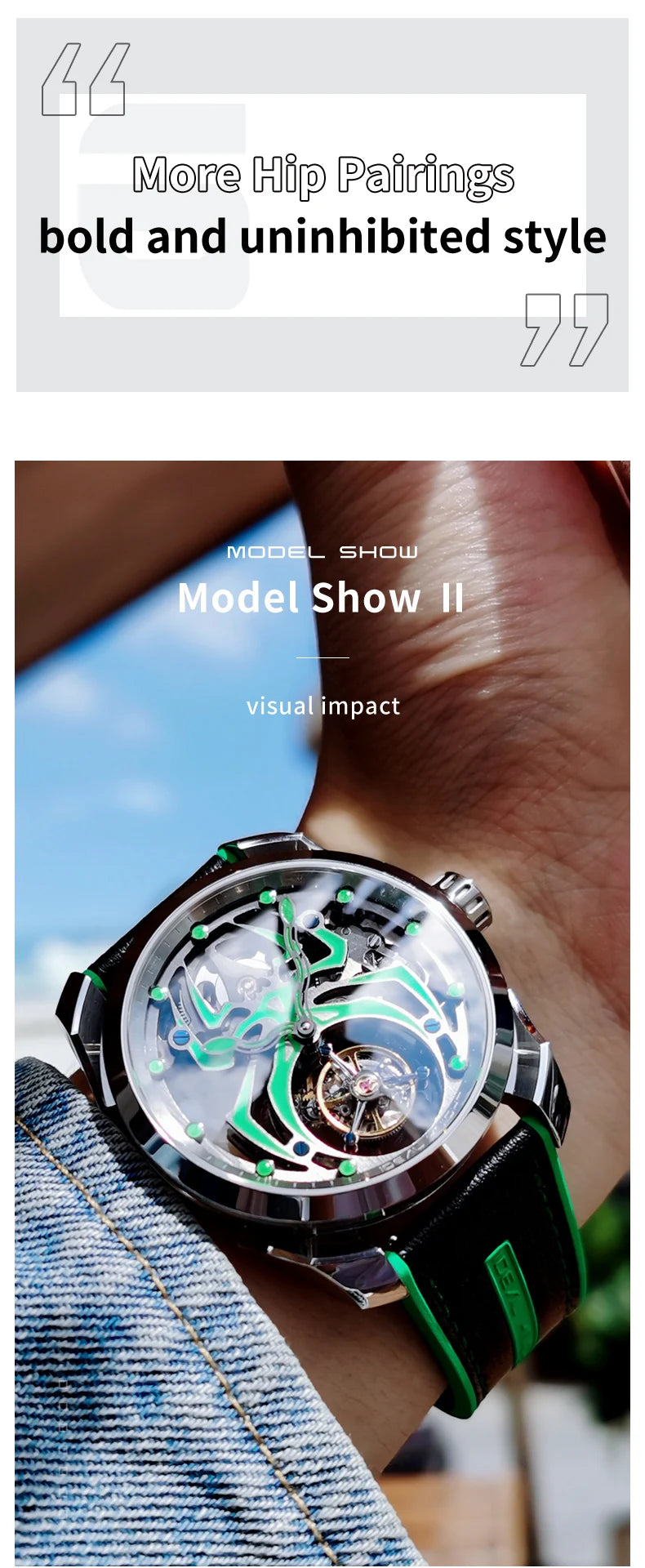 IDEAL KNIGHT 6802 Tourbillon Hollow Men Automatic Mechanical Watch Limited Edition Spider Dial HD Night Light Men Original Watch