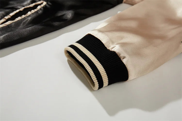 A005 Design Baseball Jackets For Man Heavy Embroidery Loose Fit Autumn Top Quality Polyester Chinese Style Chamarras Para Hombre