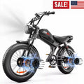 20" Electric Bike 2000W E-Bike For Adults Dual Motor Bicycle  35mph Fat Tyre