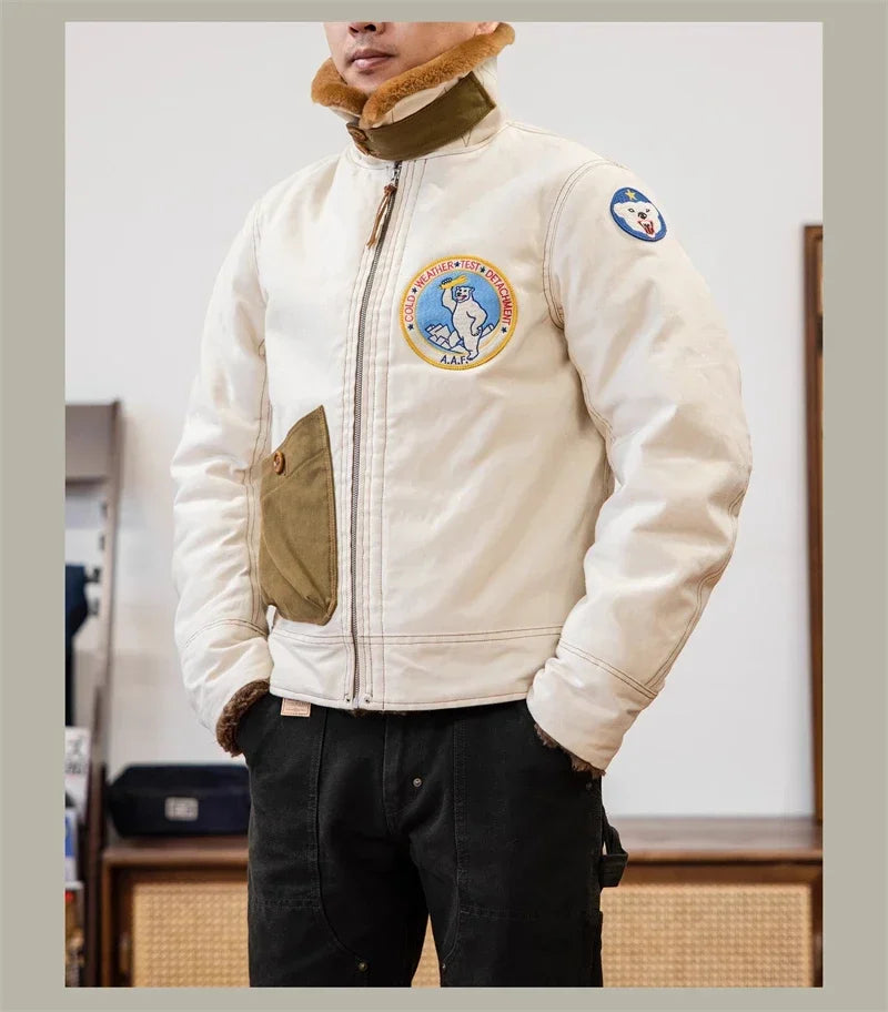 Red Tornado S-3 Winter Flying Jacket Vintage Fashion Men's Bomber Jacket Amekaji