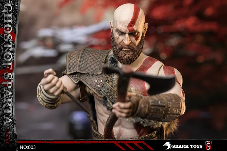 SWTOYS Original Spartan Warrior, God of War Series Kratos Anime Action Figure Model Toys Movable Model Ornaments Gifts Fo Boys