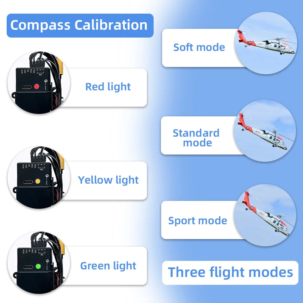 470 Size FLYWING MH-60R Seahawk Scale Helicopter LED Light ACE Flight Control MH60R RC helicopter MH60 Seahawk rc Helicopters