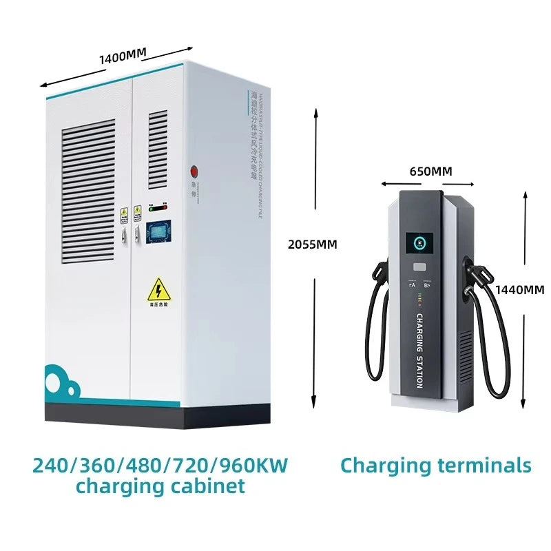 240KW Split DC Charging Pile New Electric Car Power Bank Electric Vehicles Charging Stations for Gas Oil Station