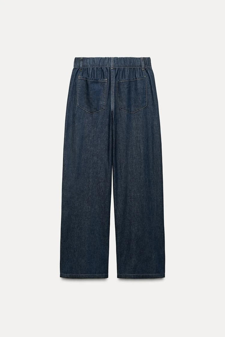 Spring New Women's Comfortable Slimming Straight Jeans High Waist Pants Durable Long Trousers Faionable Ladies Denim
