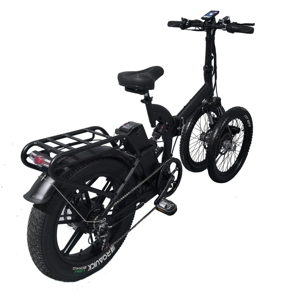 D185 three-wheeled electric moped three-wheeled  bicycle folding  three-wheeled moped