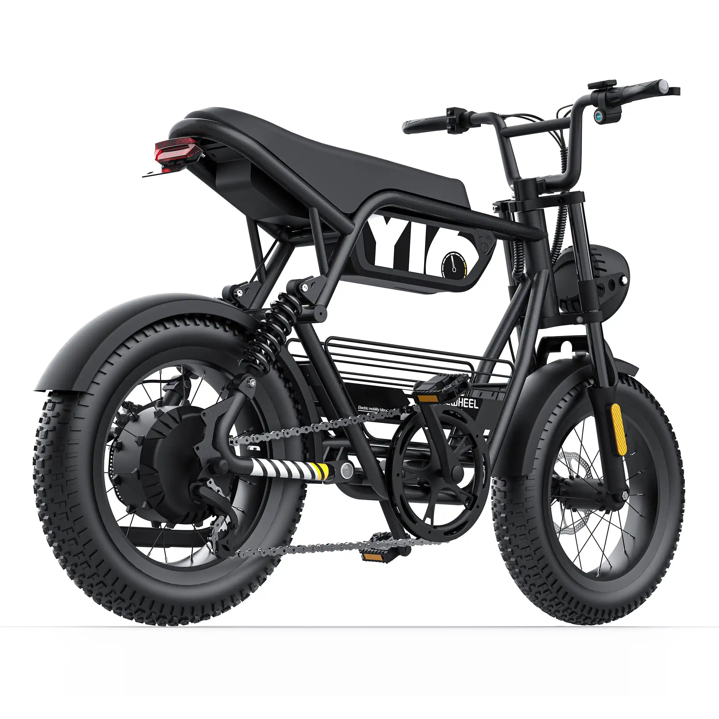 Coswheel Y16 adult E-bike 1000W 48V15Ah battery commute Electric Bike,16-inch Fat Tire E-Mountain bike