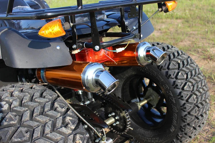 For200cc Chinese Sports Quad Bike ATV 4x4 Automatic UTV Oil Cooled CVT Big Bull 10 Inch Alloy Rims Adult Buggy Chain Drive 4-Str