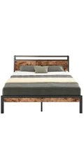 Queen Size Bed Frame, 4 Drawers And Heavy Strong Metal Support Frames