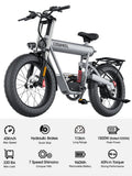 Electric bike Peak 1500W T20 48V20AH Detachable battery adult Hydraulic brakes Electric Bicycle Off-road 45km/h Speed E-bike