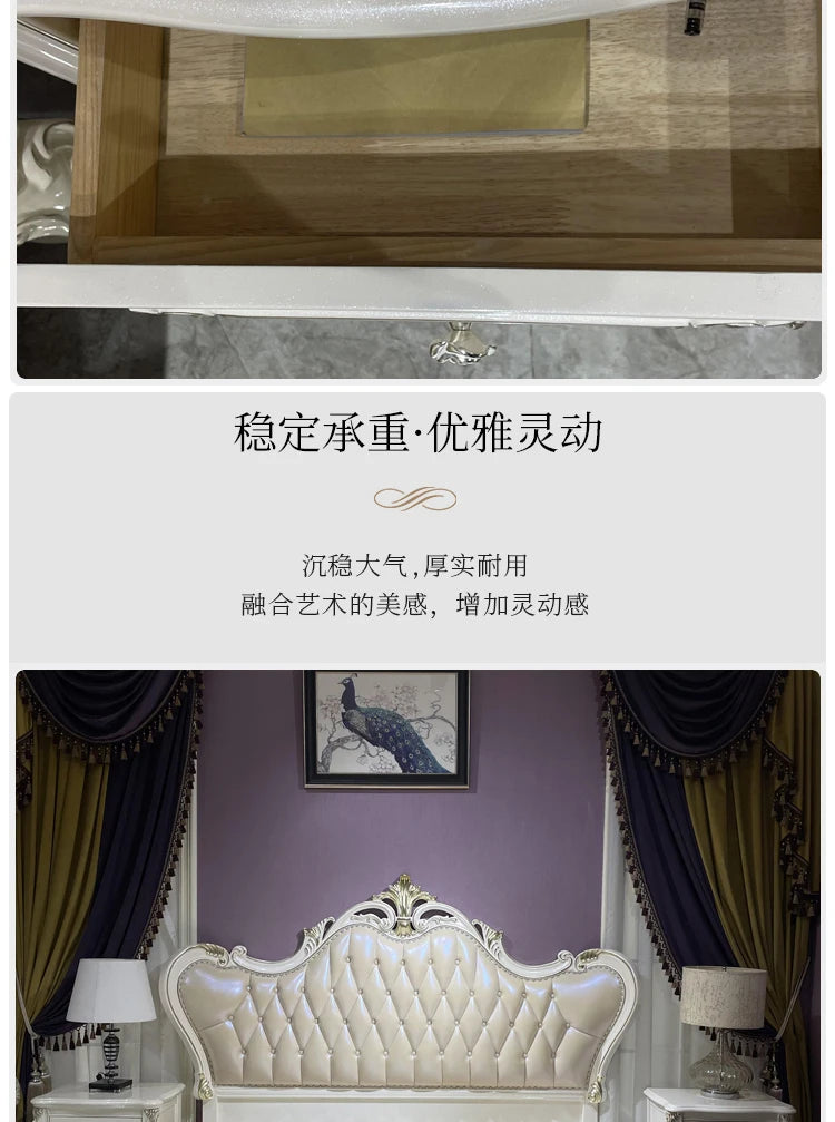 Wooden Modern Bed Frame Double Storage Space Twin Headboards Double Bed Full Size Luxury Muebles De Dormitorio Home FurnitureX