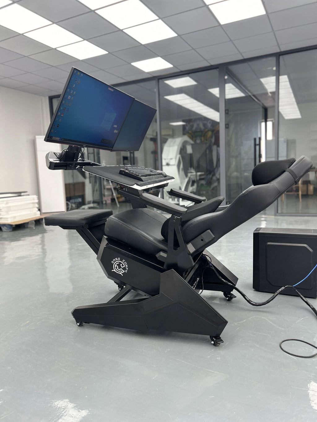 Cheap Comfortable Recline Computer Cockpit Zero Gravity Chair Ergonomic Chair Workstation for 1-2 Monitors