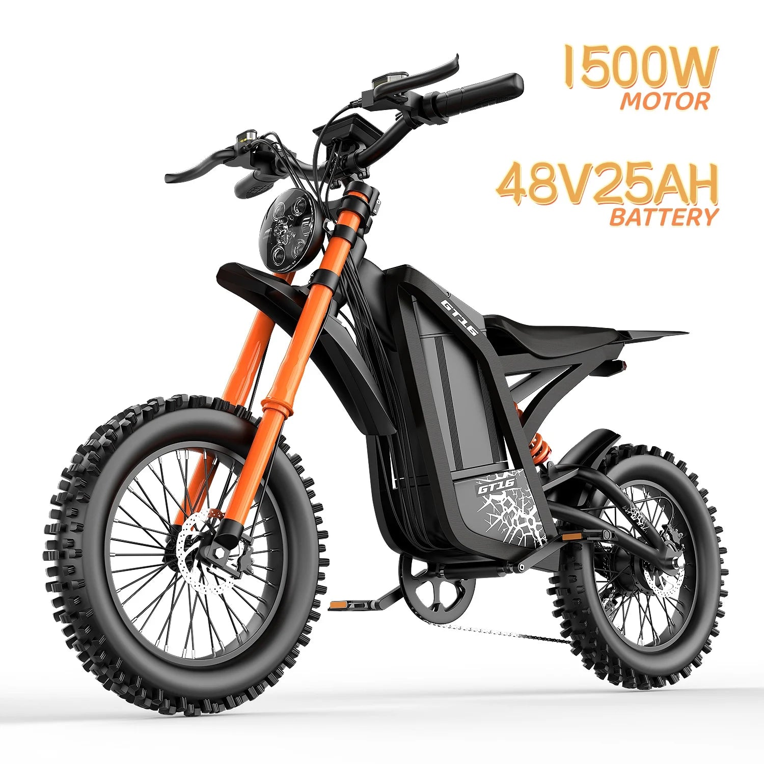 Electric Bicycle 1500W motor 48V25AH big battery e-bike The range is 55-60km Maximum speed 36MPH Mountain off-road Electric bike