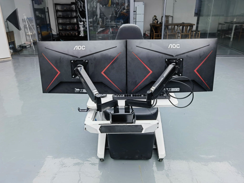 Cheap Comfortable Recline Computer Cockpit Zero Gravity Chair Ergonomic Chair Workstation for 1-2 Monitors