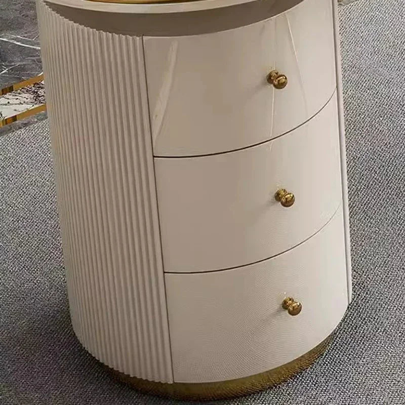 Modern White Executive Office Desk Wooden Computer Table with Gold Metal Legs Home Office Study Writing Workstation