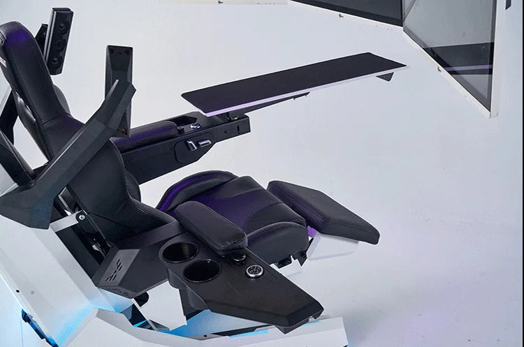 Imperator R1 Pro Recline zero Gravity Gaming Cockpit Massage Speaker Monitor Adjustable RGB Chair Workstation Computer Cockpit