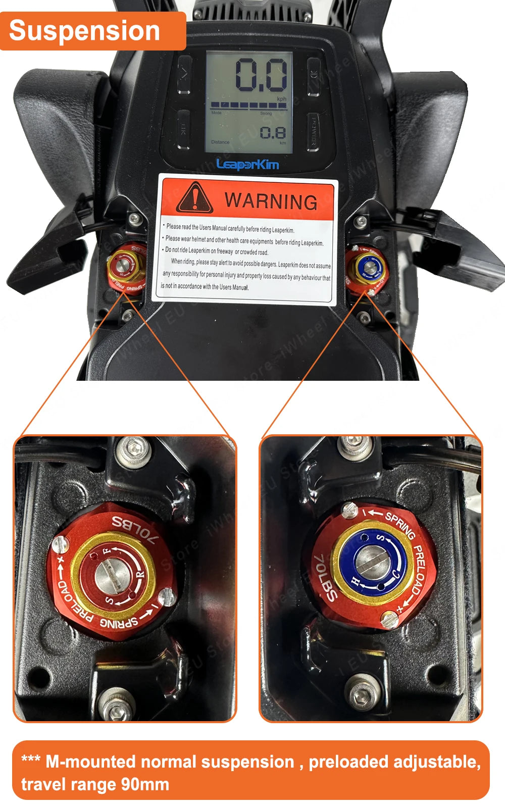 Newest LeaperKim Veteran Lynx 50S 151.2V 2700Wh 50S Battery 3200W Motor 2.75-14 Tire High Torque Lynx Electric Unicycle