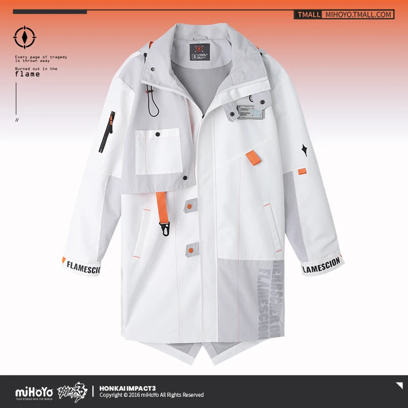 In Stock Honkai Impact 3 Kiana·Kaslana Winter Couple Jacket Herrscher of Flamescion Coat Trench Official Cosplay Doujin Gifts