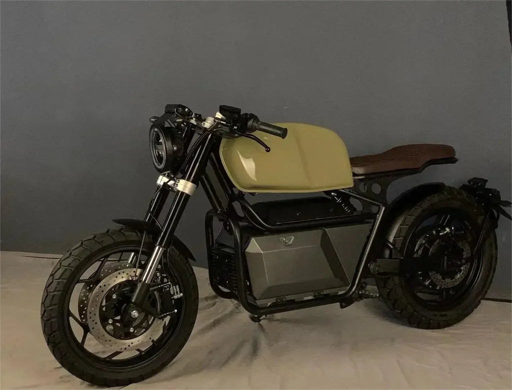 Wuxi Retro Electric Motorbike Adults 2000W 5000W Power Range 8000W Max 72V Lithium Battery EEC Certificate Off-Road Motorcycles