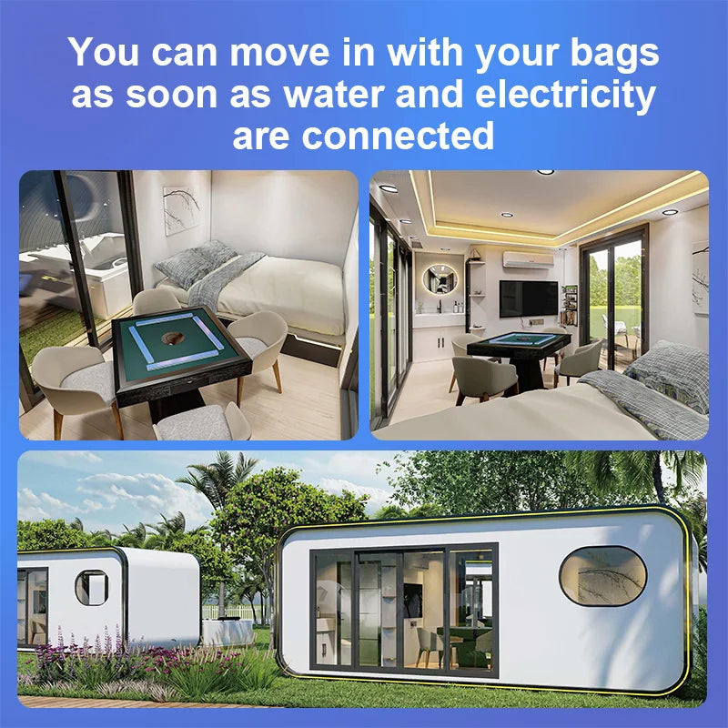 Complete Kits House Container Space Capsule Home Prefab Modular Large Hurricane Proof House Vip Room Capsule Mobile Home
