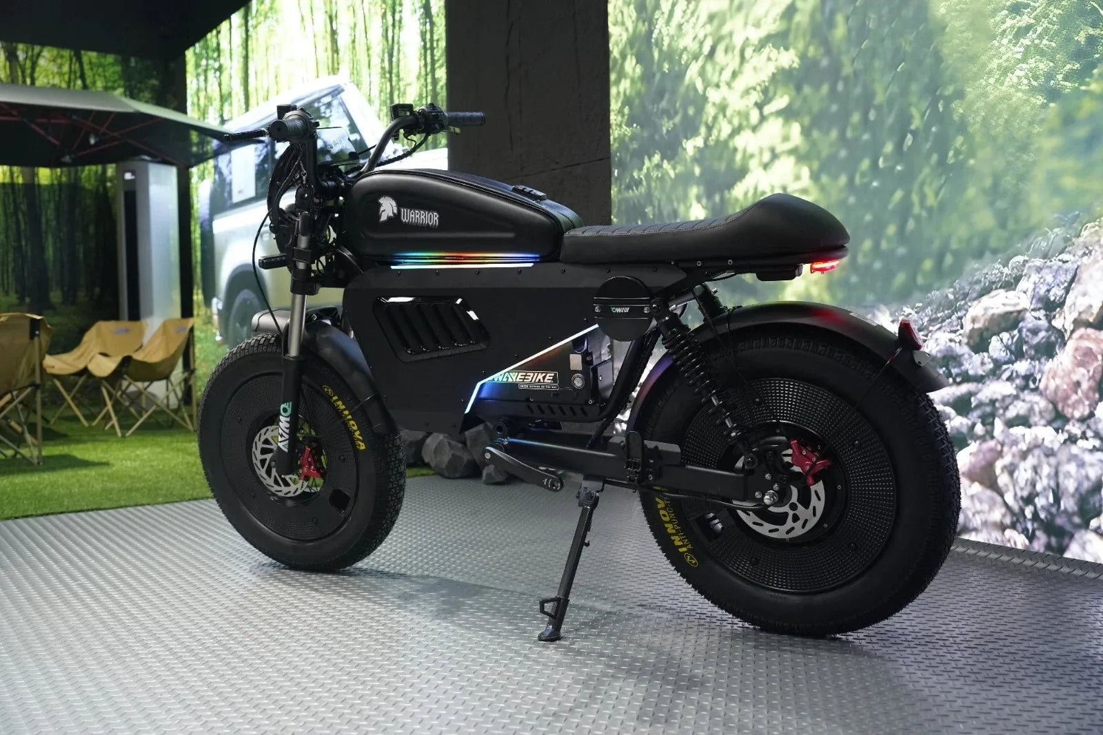 3000W Electric Motorcycle 60V 45AH E-bike 20*5" Fat tire OWAYEBIKE SK-1 Ultra