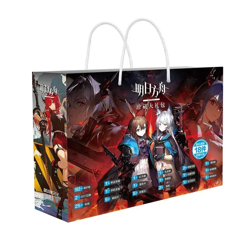 Anime Lucky Gift Bag Stray dogs ONE PIECE Genshin Impact Collection Toy Include Postcard Poster Bookmark Sleeves