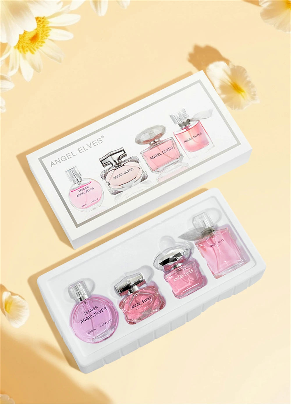 Gift Box 4Pcs Set Perfume Women 120ml Club De Nuit Perfumes De Mujer Lasting Fragrance Parfum Femme Floral Fruity Scent Spray