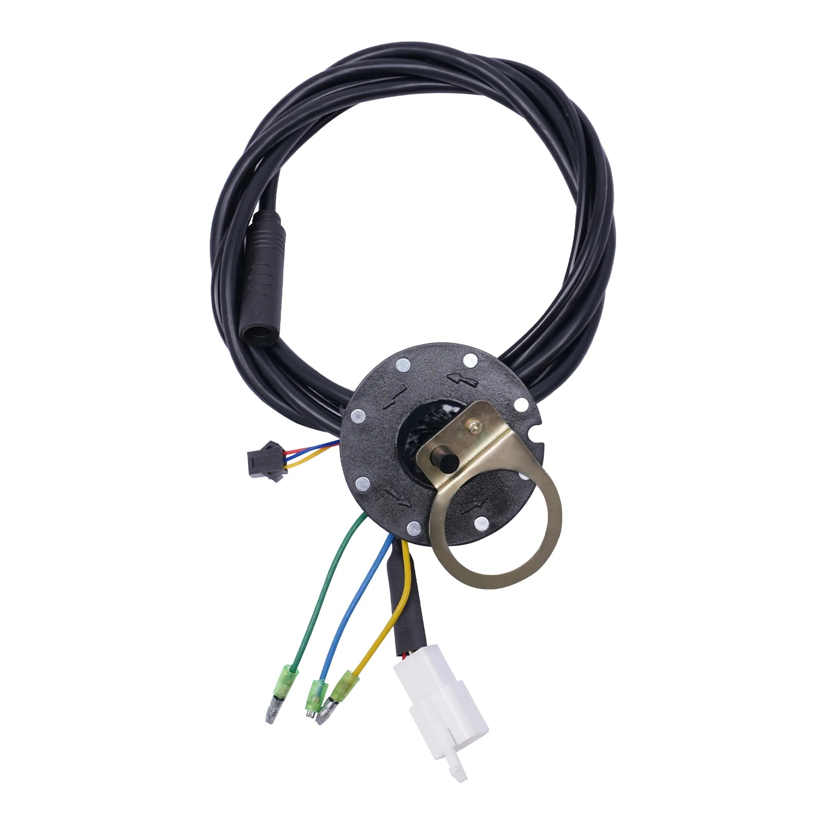 36V 500W Electric Bike Conversion Kit with LCD Display PAS Brake Levers Complete E-Bike Kit for 27.5"/700C Front Wheel