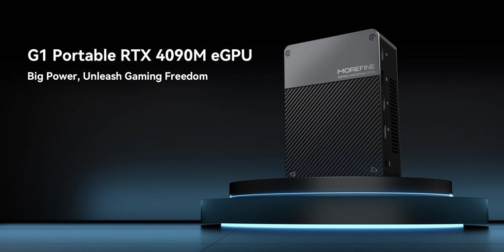 MOREFINE 2025 NEW Mini Pc GPU G1 AI RTX 4090M/4080M/4060 Super Graphics Card 16GB GDDR6 Thunderbolt3 TypeC External GPU computer