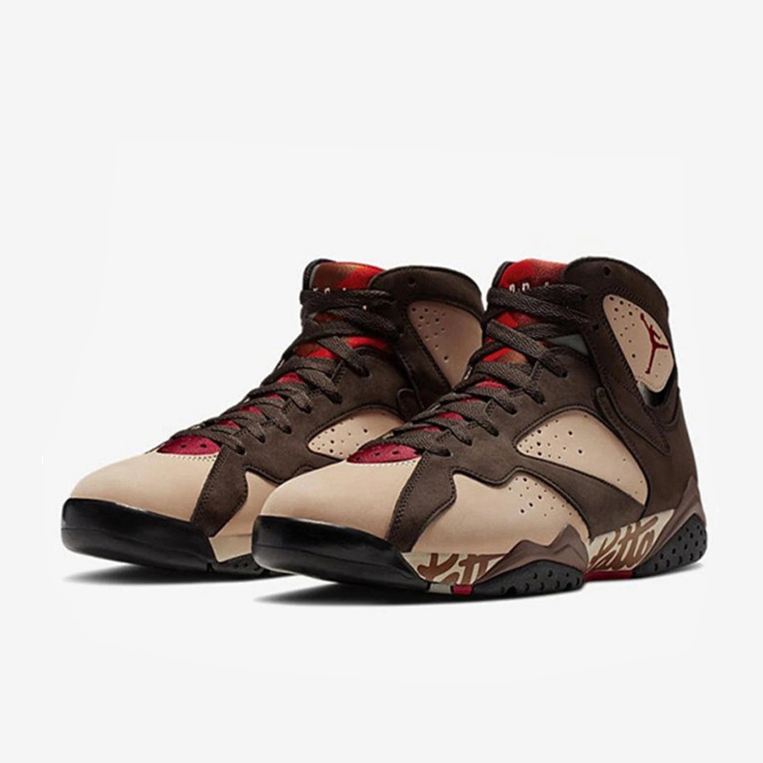 Nike Authentic Men's Air Jordan 7 x Patta Graffiti Sports Basketball Shoes AT3375-200