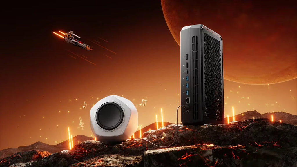 Fashion AtomMan G7 PT Gaming Desktop Computer AMD Ryzen 9 7945HX AMD Radeo RX7600M XT DDR5 Minisforum Dedictate Office Mini PC