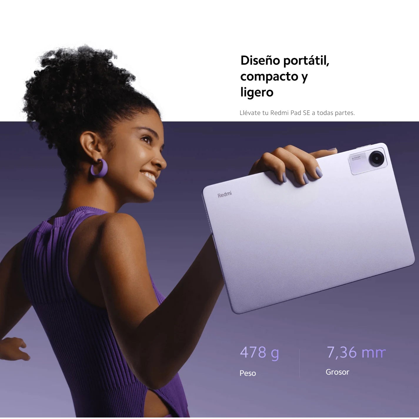 Tablet Xiaomi Redmi Pad SE 11" 8GB/256GB Wifi without Charger EEA Version