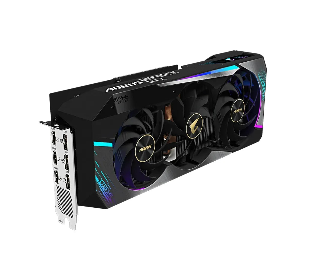 GIGABYTE NVIDIA AORUS RTX 3080 10GB GDDR6X 320bit GV N3080AORUS X 10GD graphics card PCI-E4.0 DP HDMI 8pin For Desktop PC Gaming
