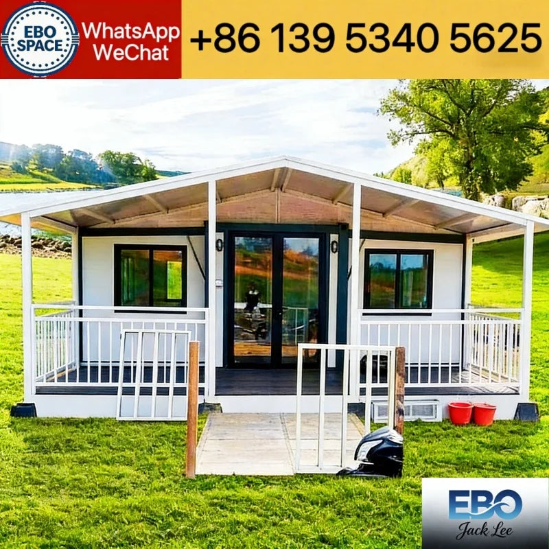 Ready Made Luxury Villa Prefabricated 20Ft 40Ft Expandable Container House 2 3 4 5 Bedrooms Prefab Portable Mobile Tiny Home
