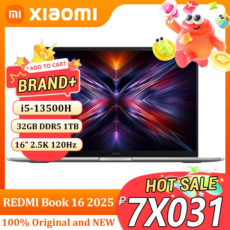 Xiaomi REDMI Book 16 2025 i5-13500H 32G 1TB 16inch 2.5K 120Hz Screen Gray