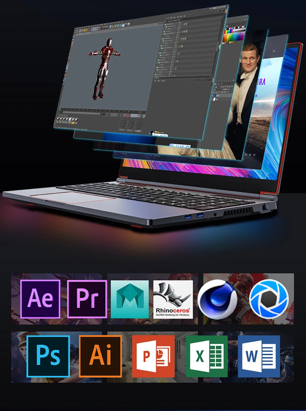 16.1 Inch Gaming Laptop RTX4050 6G Intel Core i9-13900HK Windows11 RAM Max 64GB DDR5 2*M.2 NVME 2TB SSD WiFi Office Notebook