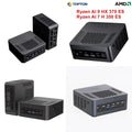 TOPC Mini PC Gaming Desktop Computer for Ryzen AI 9 HX 370 7 H 350 OCuLink USB4 2x2.5G LAN 2xPCIe Windows 11 WiFi6E