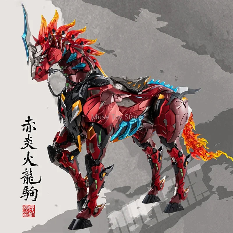 [IN-STOCK]Motor Nuclear Mecha GuanYu MNQ-XH09X Chi Yan Huo Long Ju Finished Assembly Model Anime Action Figure Robot Kits Toys