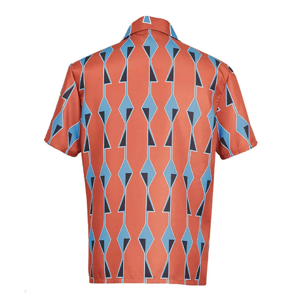 Anime SakamotoDays Yoichi Nagumo Cosplay Costume Shirt Short Sleeve Loose Unisex Streetwear Chemise Men Women Button Up Shirts